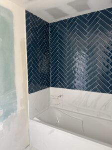 Faience batons rompus salle de bain Brest 3 - Saint-renan Brest