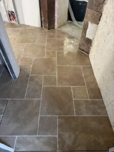 Travertin multi format epaisseur 20mm Hopital Camfrout 6 - Saint-renan Brest